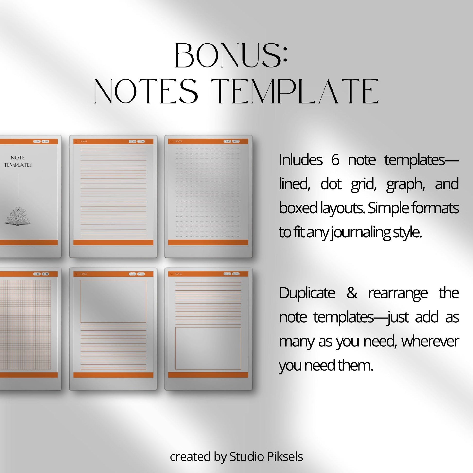 Weekly prayer journal for reMarkable Paper Pro with hyperlinked navigation for digital devotional writing.