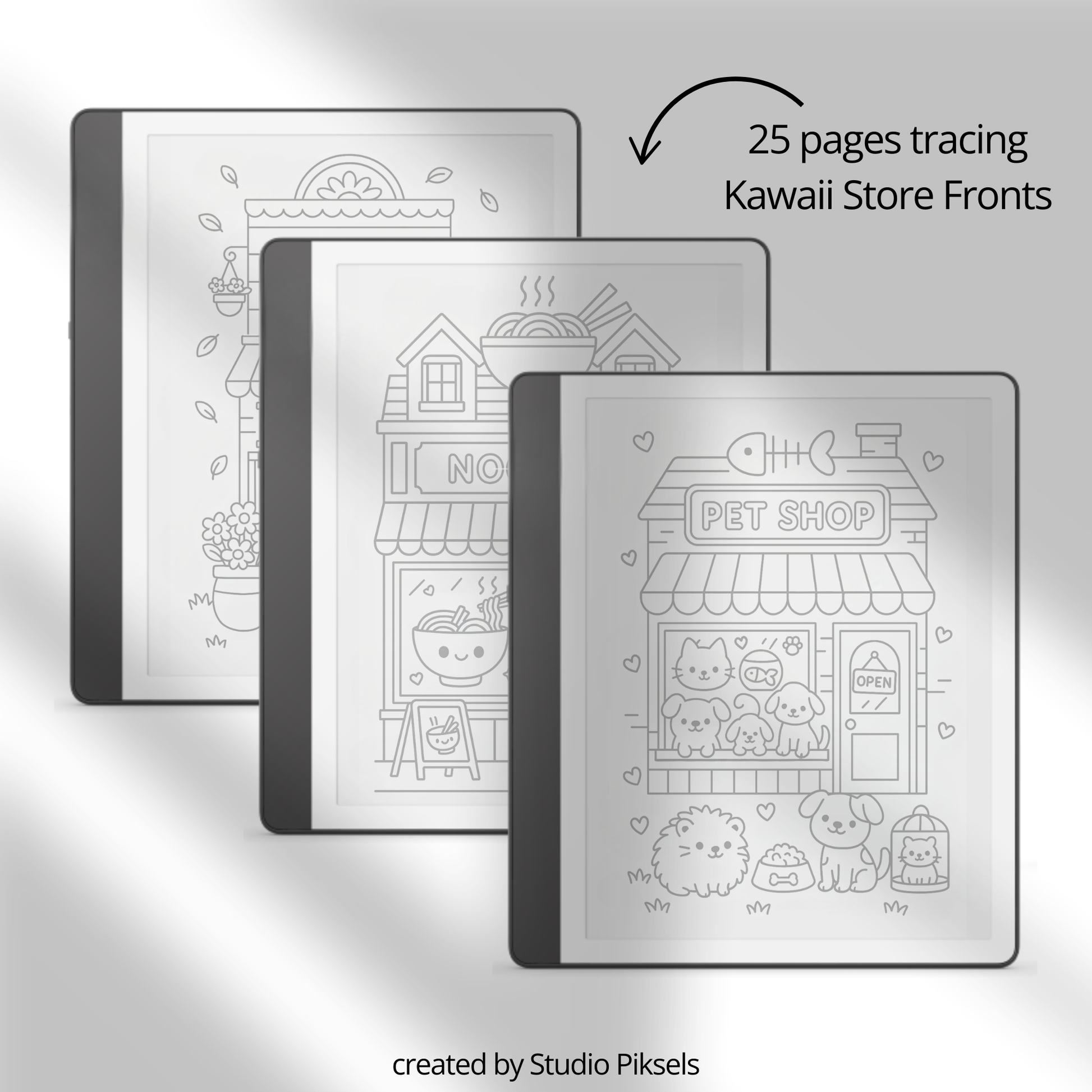 XL Tracing Bundle for Kindle Scribe featuring travel-themed tracing books, mandala patterns, floral designs, stained glass art, ocean scenes, and creative tracing pages for mindful digital drawing