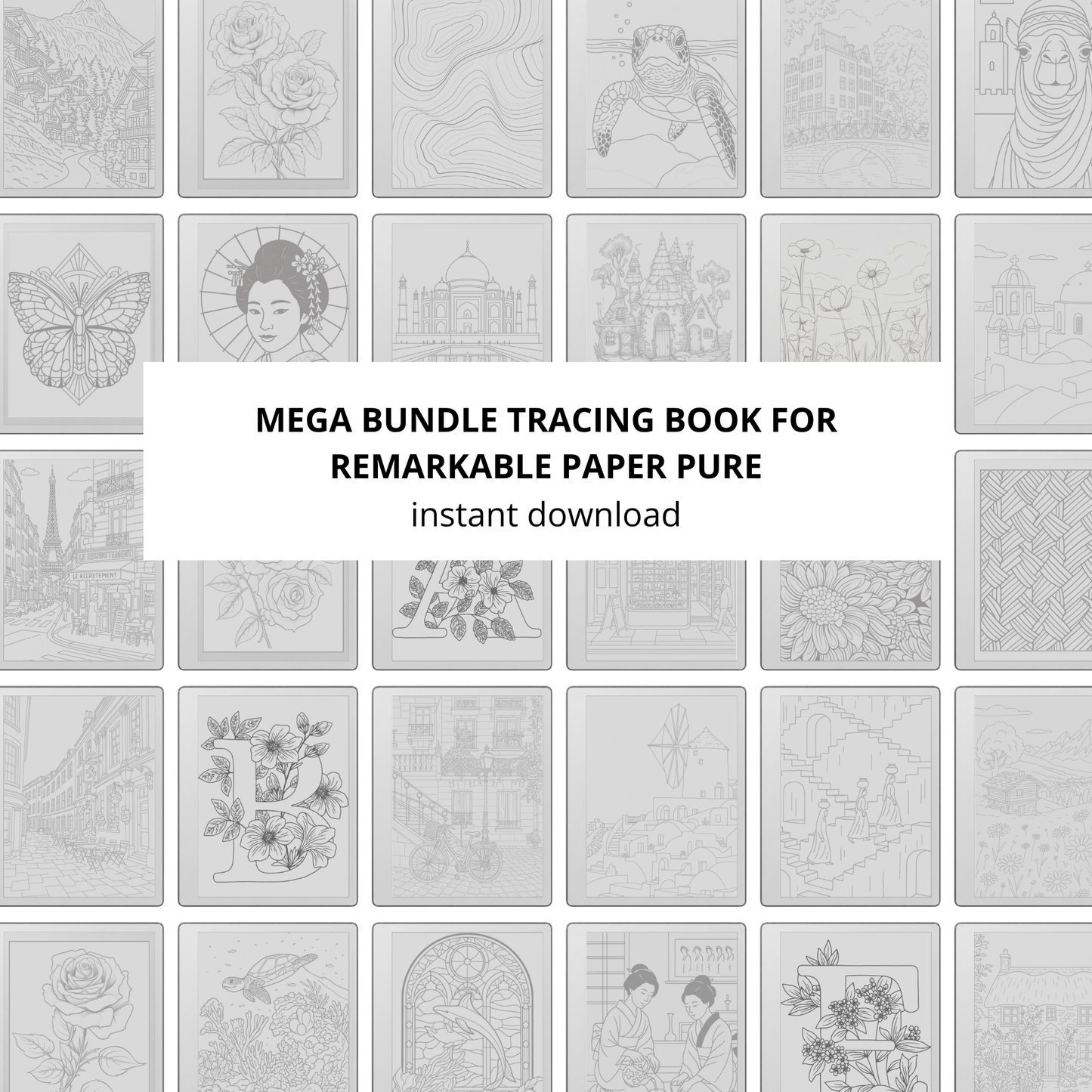 XL Tracing Bundle for reMarkable Paper Pure