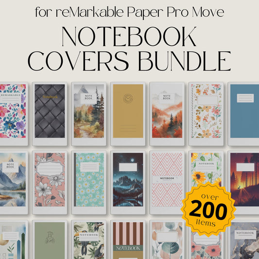 Ultimate Notebook Cover Mega Bundle for reMarkable Paper Pro Move
