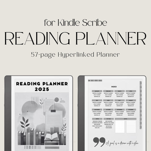 Hyperlinked Reading Planner for Kindle Scribe
