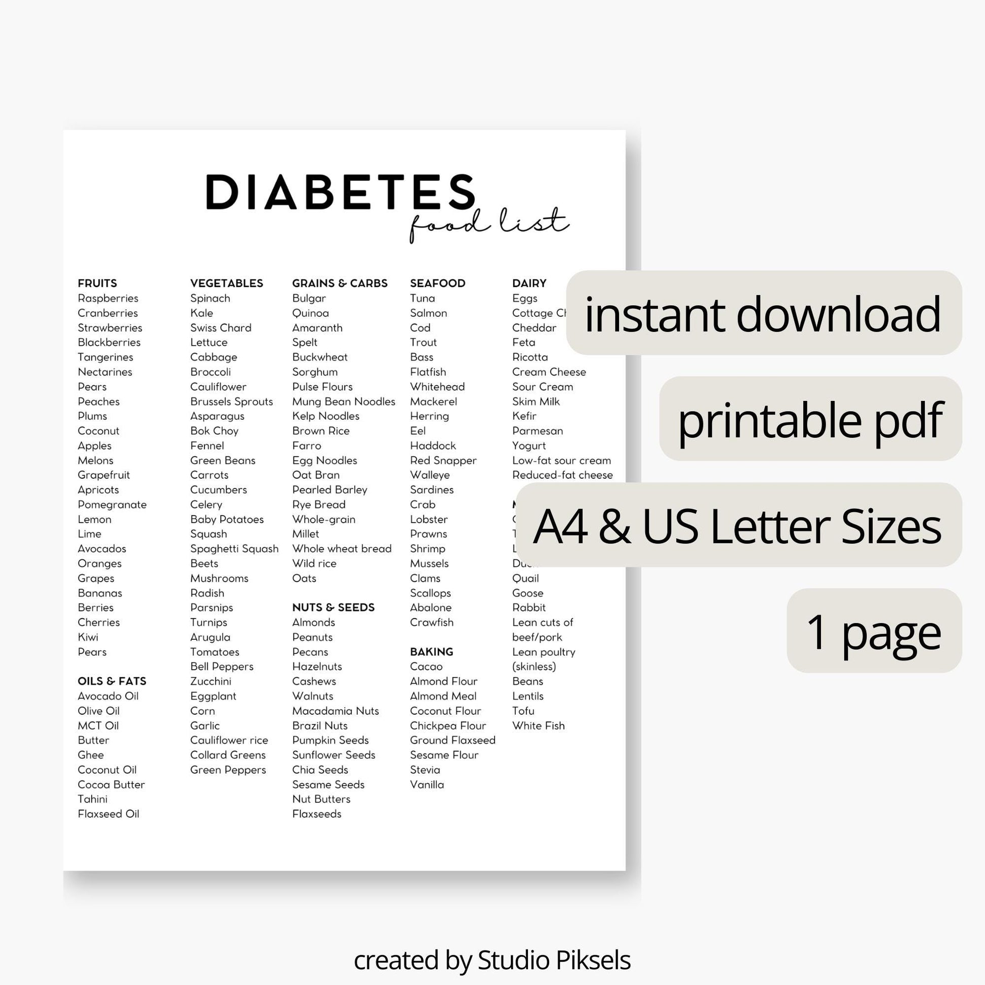 Diabetic Food List, Diabetic Food Guide