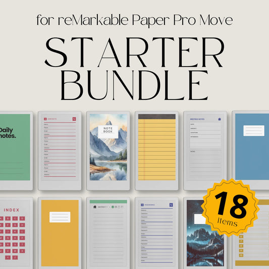 Starter Bundle for reMarkable Paper Pro Move