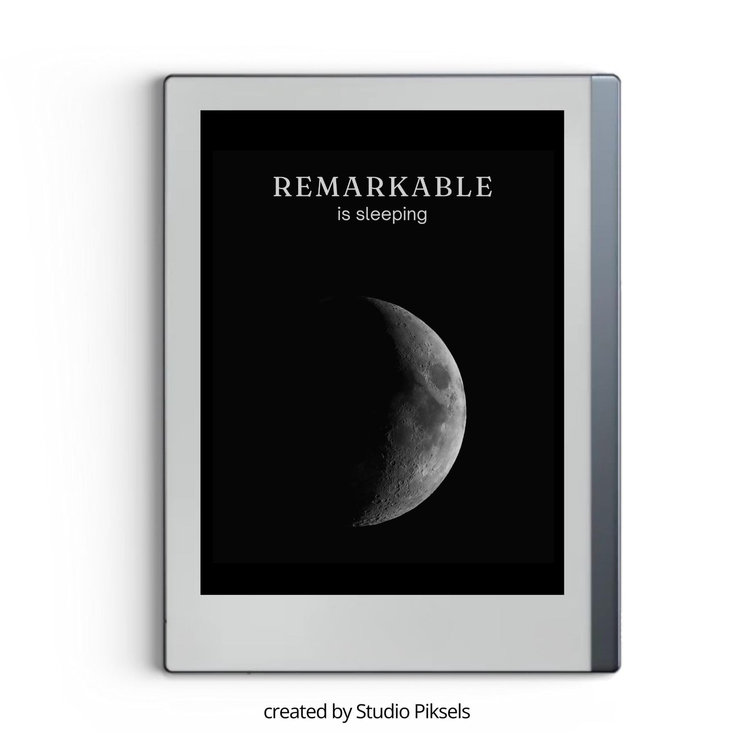 Sleep Screen for reMarkable With Crescent Moon