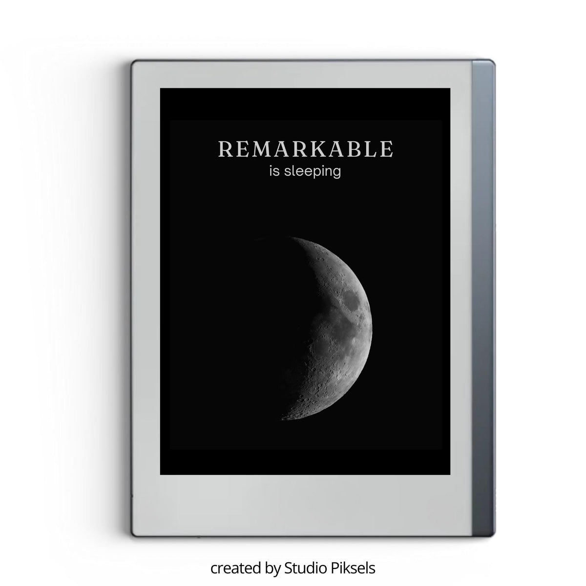 Sleep Screen for reMarkable With Crescent Moon