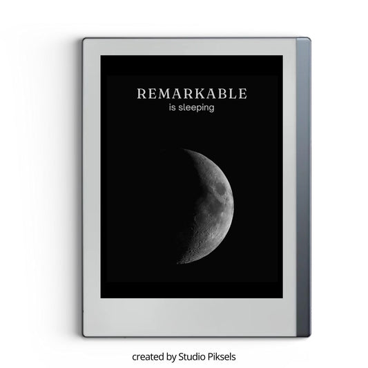 Sleep Screen for reMarkable With Crescent Moon