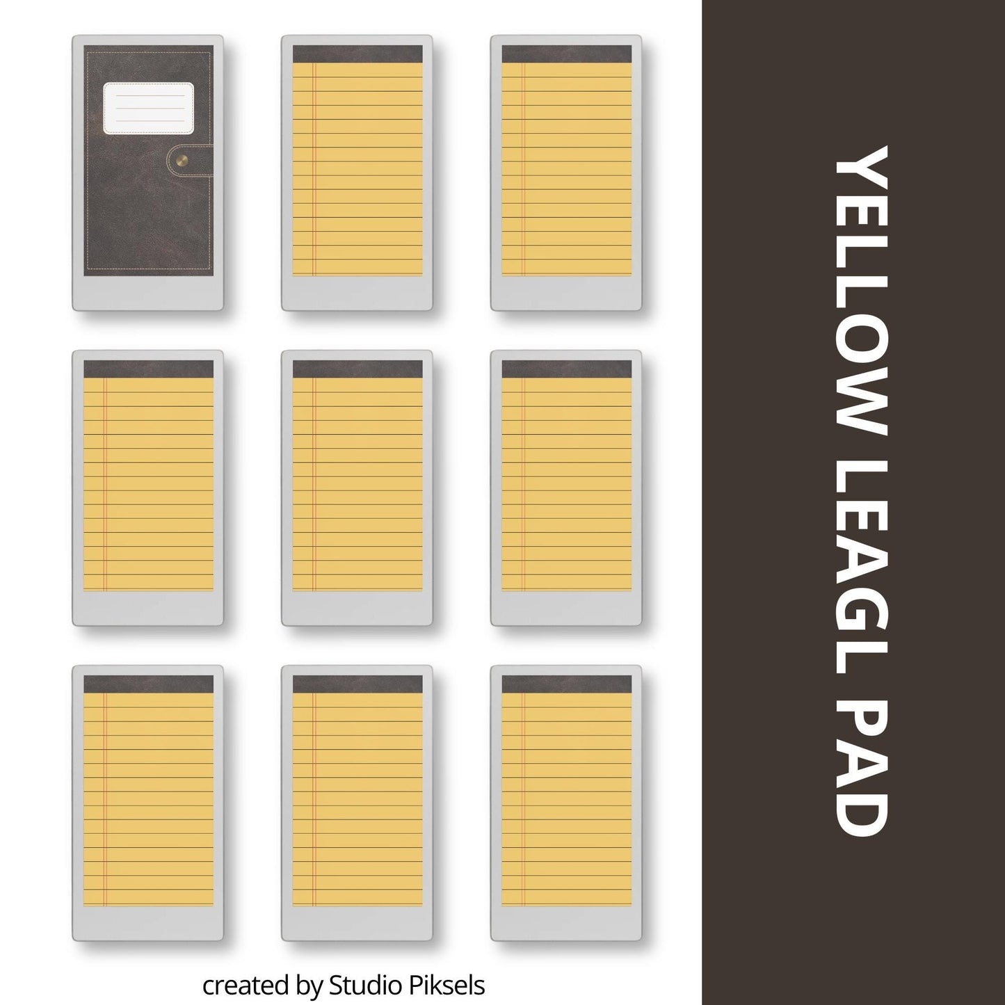 Yellow Legal Pad Paper Notebook for reMarkable Paper Pro Move