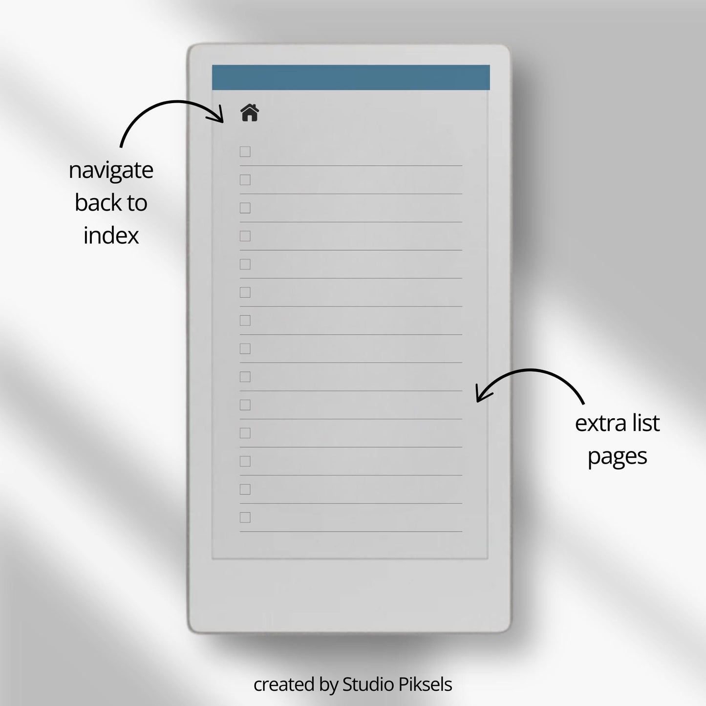Project Planner for reMarkable Paper Pro Move