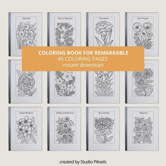 Mindful Coloring Book for reMarkable