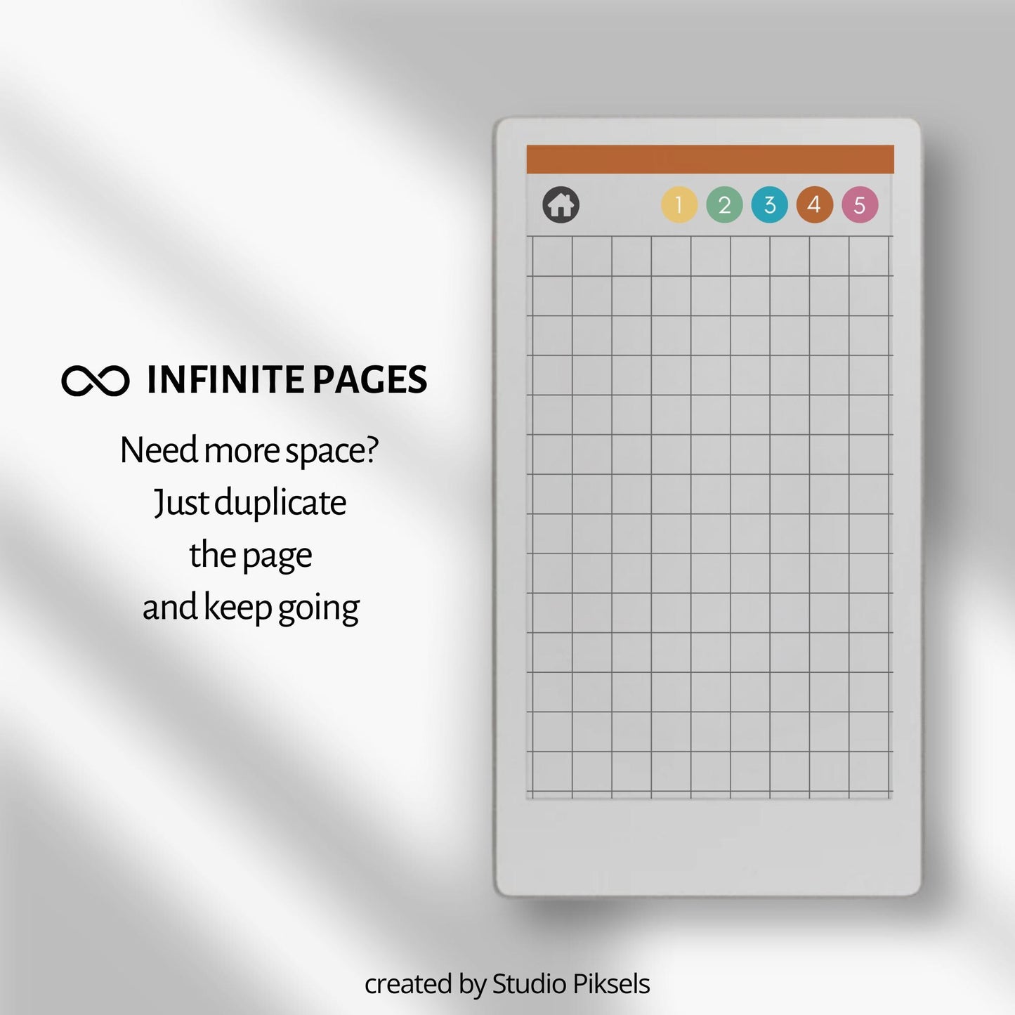 Graph Paper Notebook for reMarkable Paper Pro Move