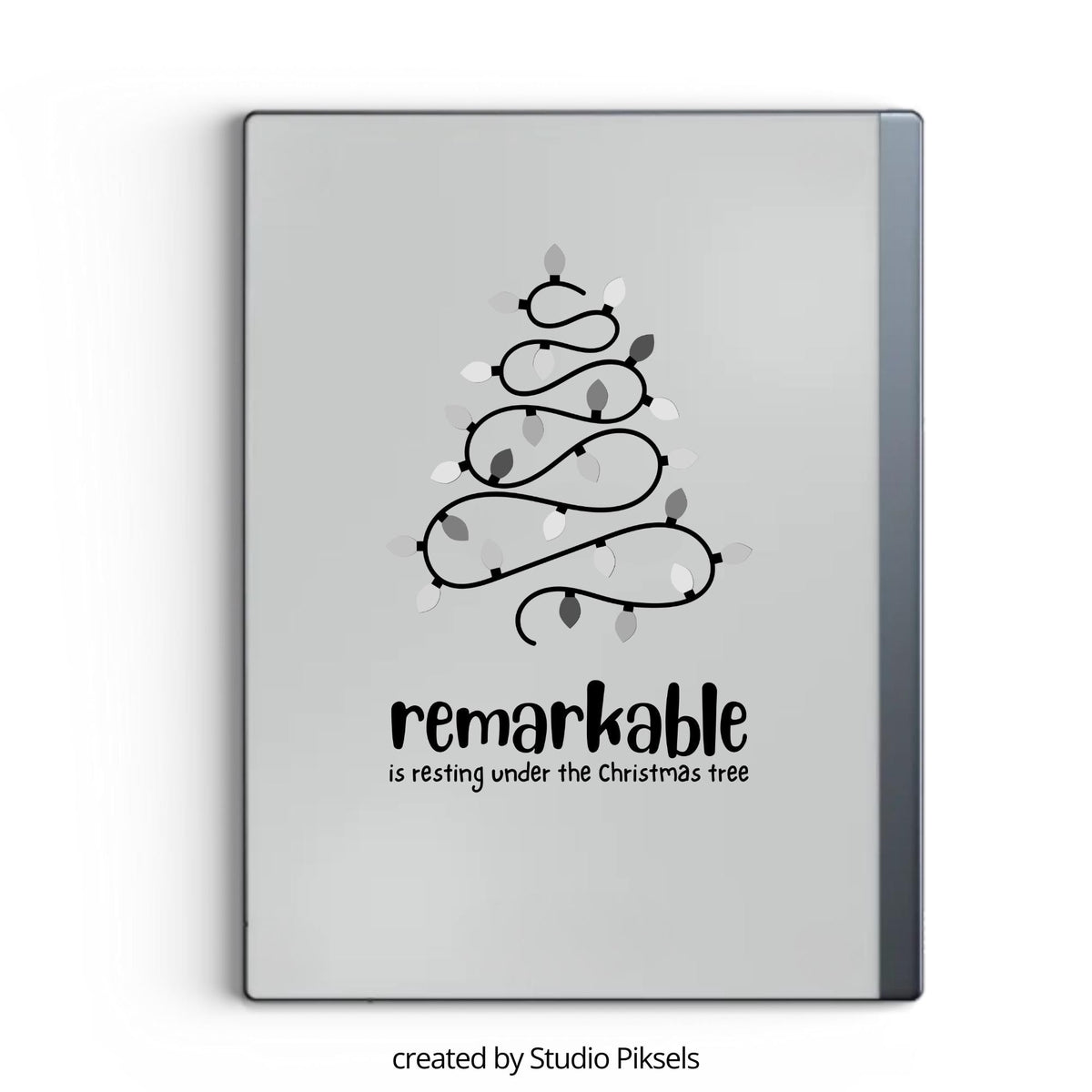 Christmas sleep screen bundle for reMarkable 2 and reMarkable Paper Pure with festive holiday and winter artwork in PNG and PDF format