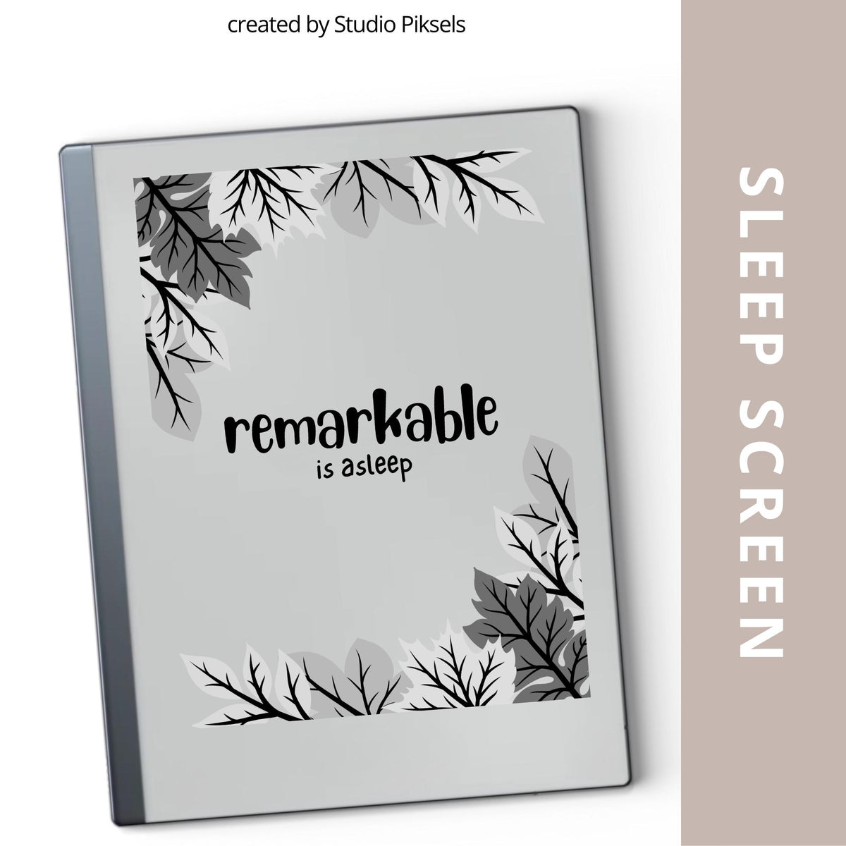 Remarkable 2 Sleep Screen Cover with Fall Design