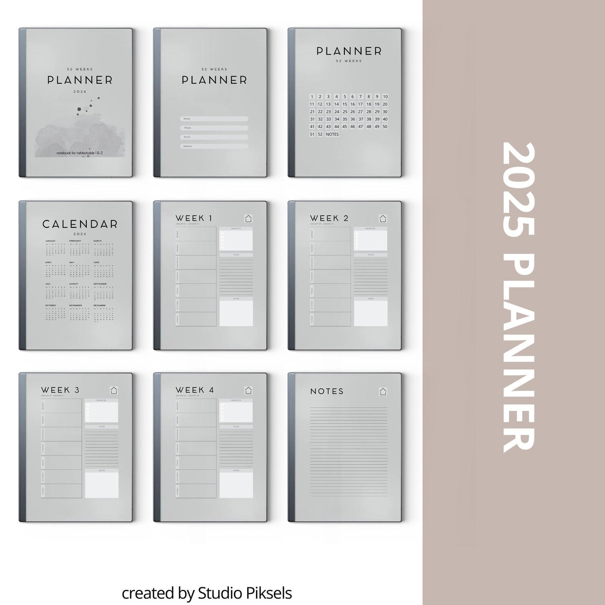 2024 Planner for reMarkable