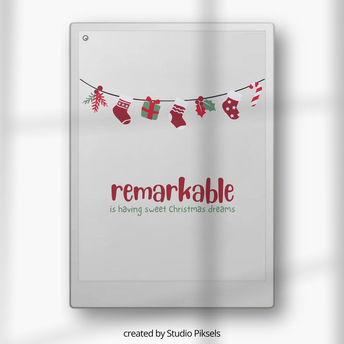 Bring the magic of Christmas to your reMarkable Paper Pro with this festive sleep screen bundle. Each design captures the joyful spirit of the holiday season, adding warmth and cheer to your device.