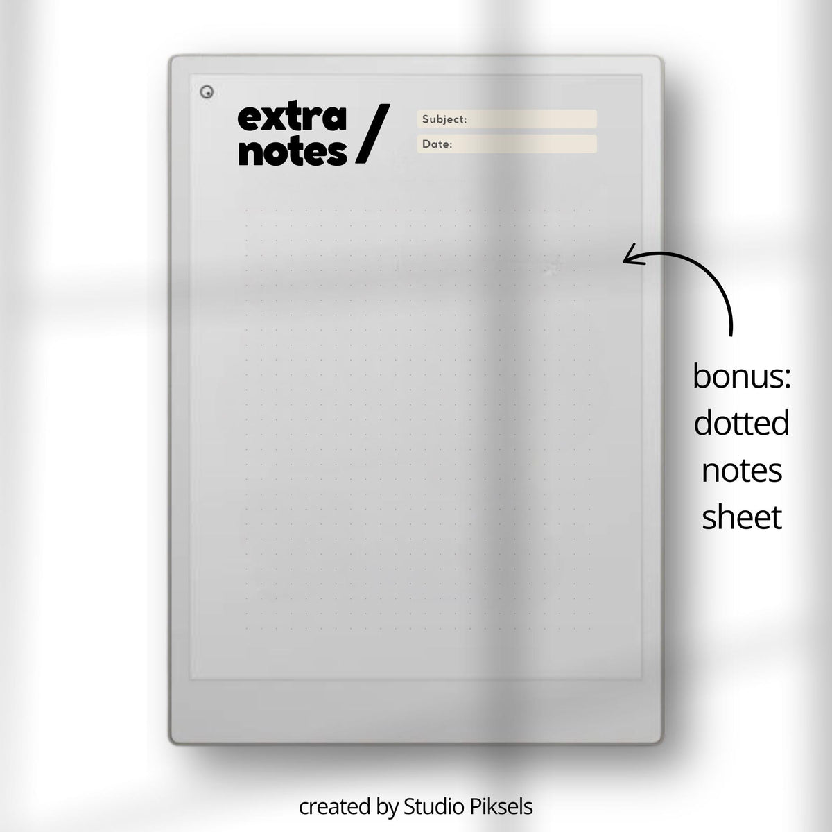 Digital planner bundle for reMarkable Paper Pro featuring structured daily, weekly, and hourly planning pages with multiple minimalist templates for task organization, scheduling, and productivity tracking on E Ink devices.