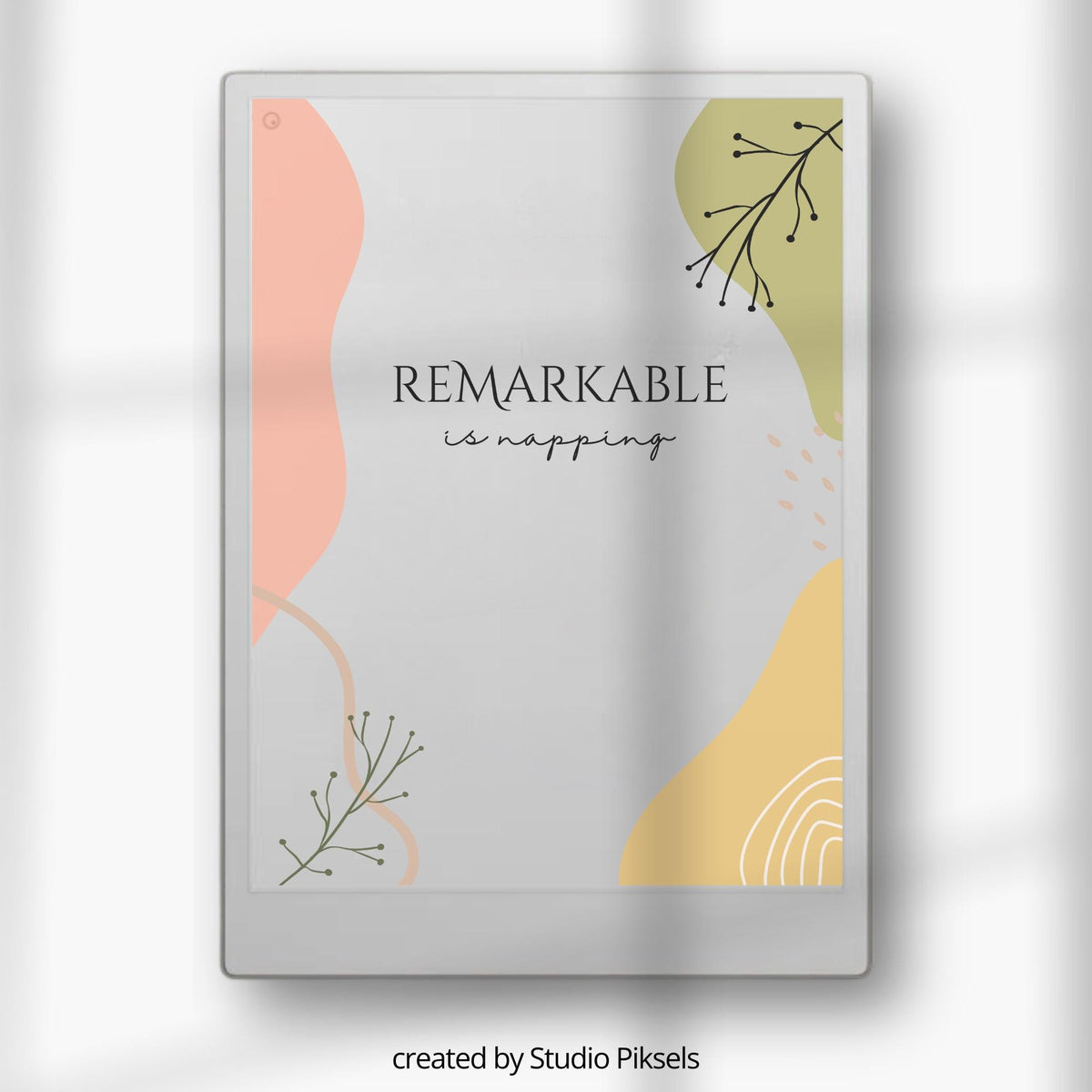 Sleep Screen for reMarkable Paper Pro Contemporary Design