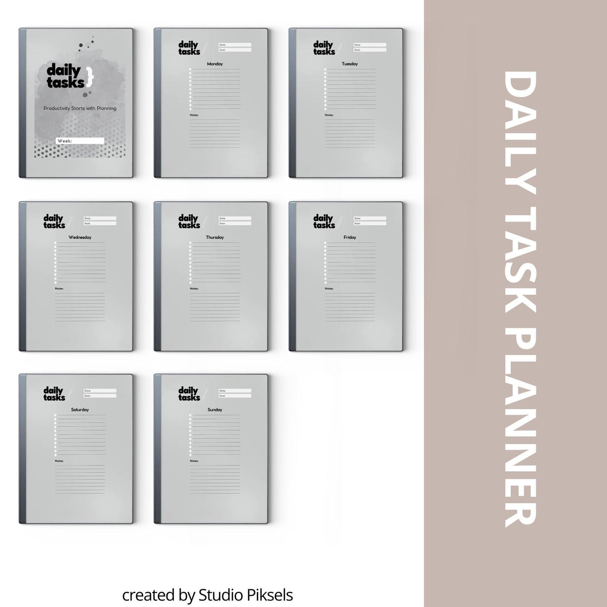Daily Task Planner for reMarkable