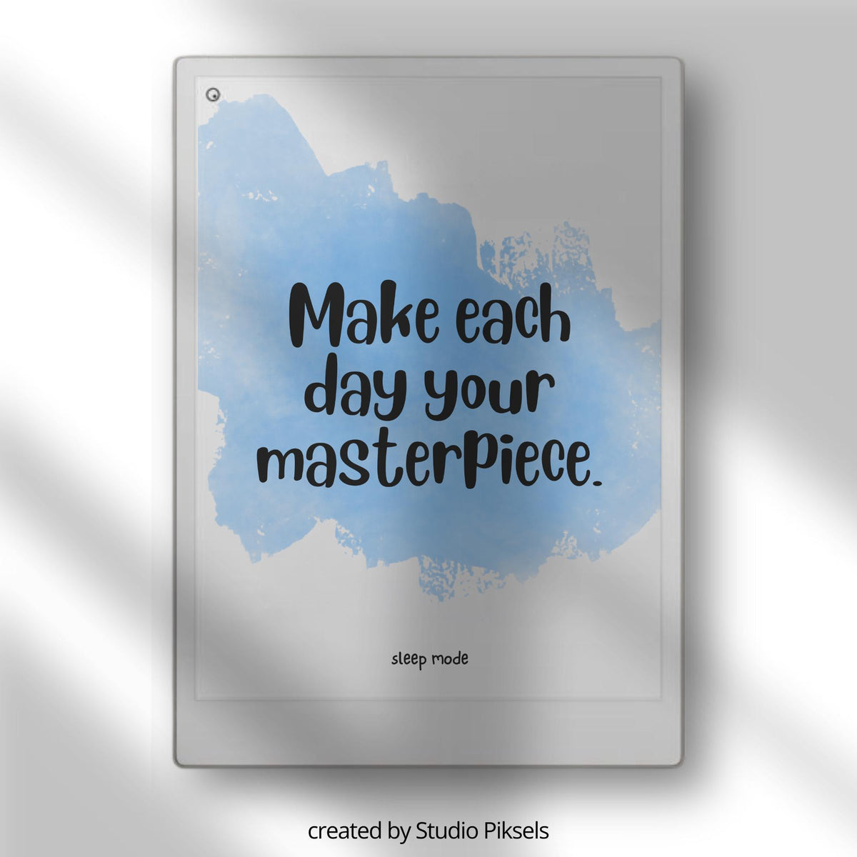 Motivational Sleep Screen Bundle for reMarkable Paper Pro. Featuring uplifting quotes paired with colorful watercolor backgrounds, these sleep screens add a creative and positive touch.