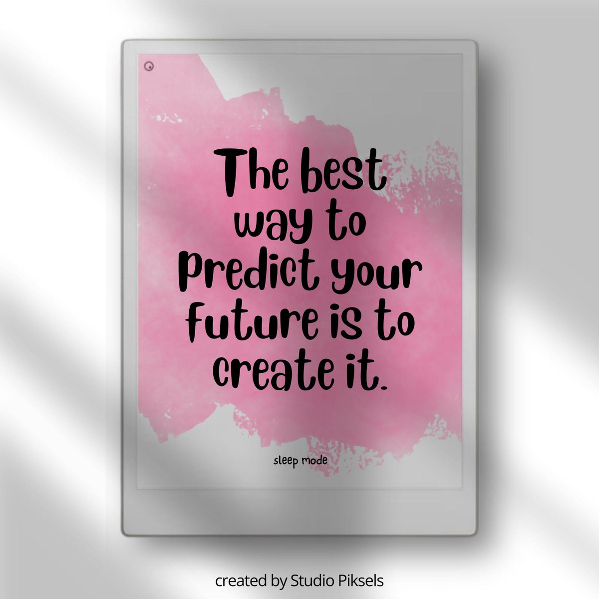 Motivational Sleep Screen Bundle for reMarkable Paper Pro. Featuring uplifting quotes paired with colorful watercolor backgrounds, these sleep screens add a creative and positive touch.