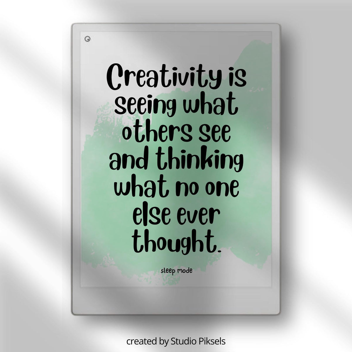 Motivational Sleep Screen Bundle for reMarkable Paper Pro. Featuring uplifting quotes paired with colorful watercolor backgrounds, these sleep screens add a creative and positive touch.