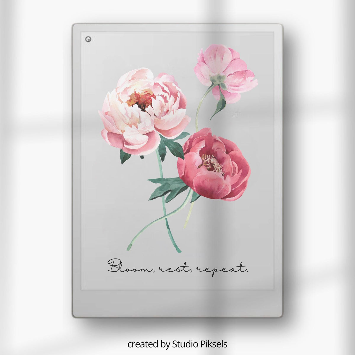 Sleep Screen for reMarkable Paper Pro With Roses