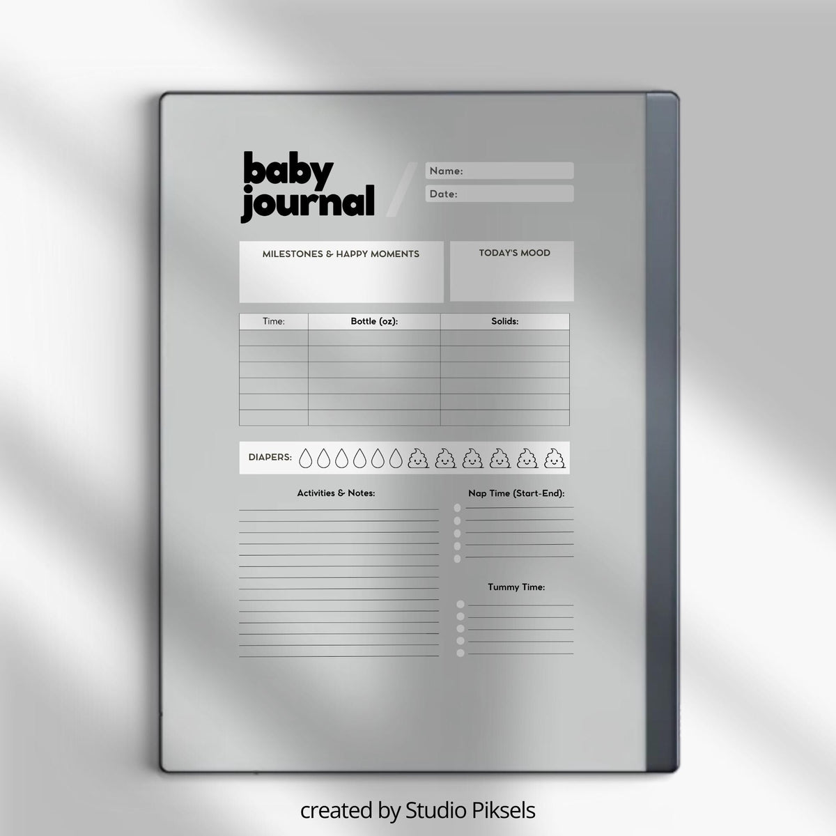 Baby Tracker for reMarkable