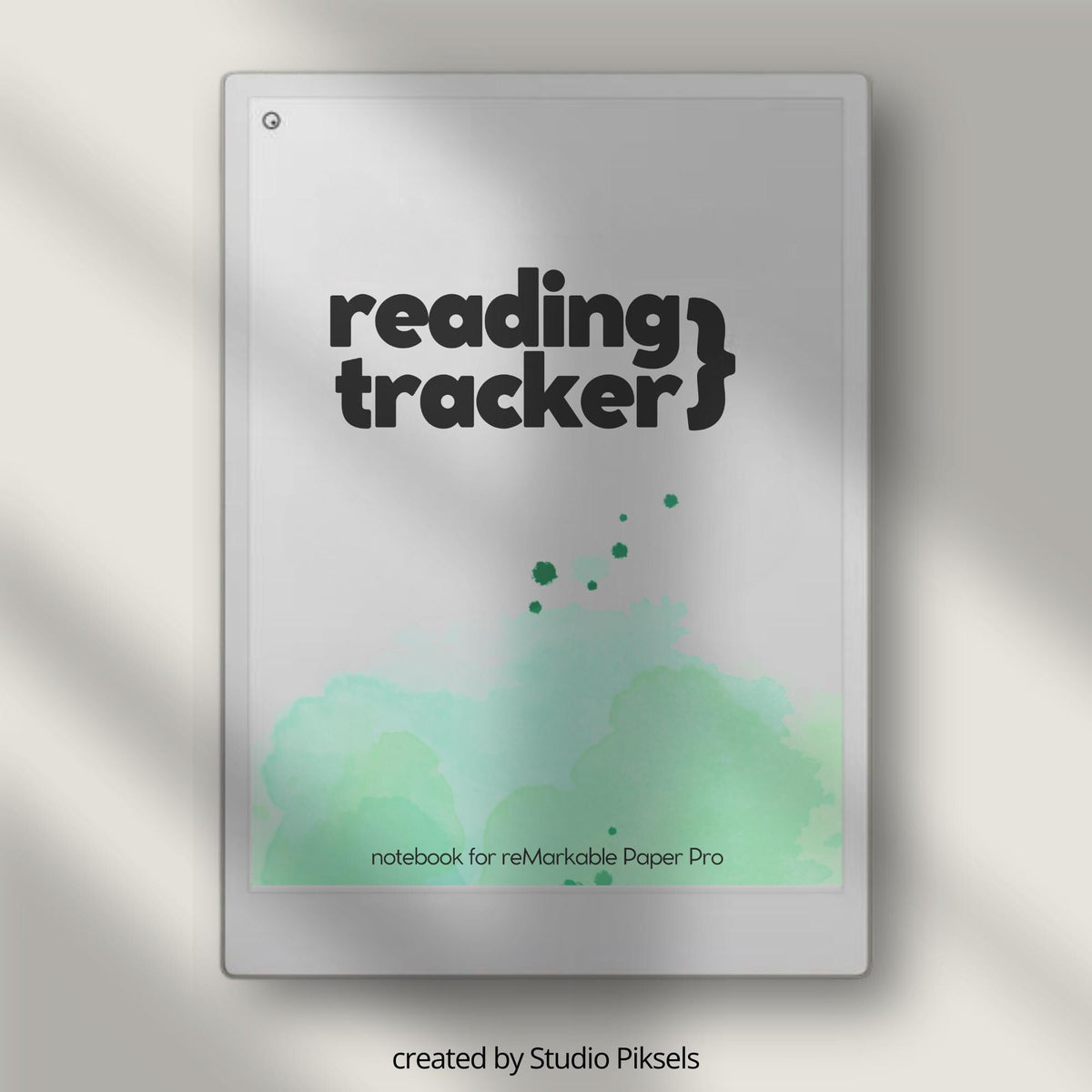 Hyperlinked Reading Tracker for reMarkable Paper Pro with interactive book review pages, linked reading sections, and digital reading journal layouts.