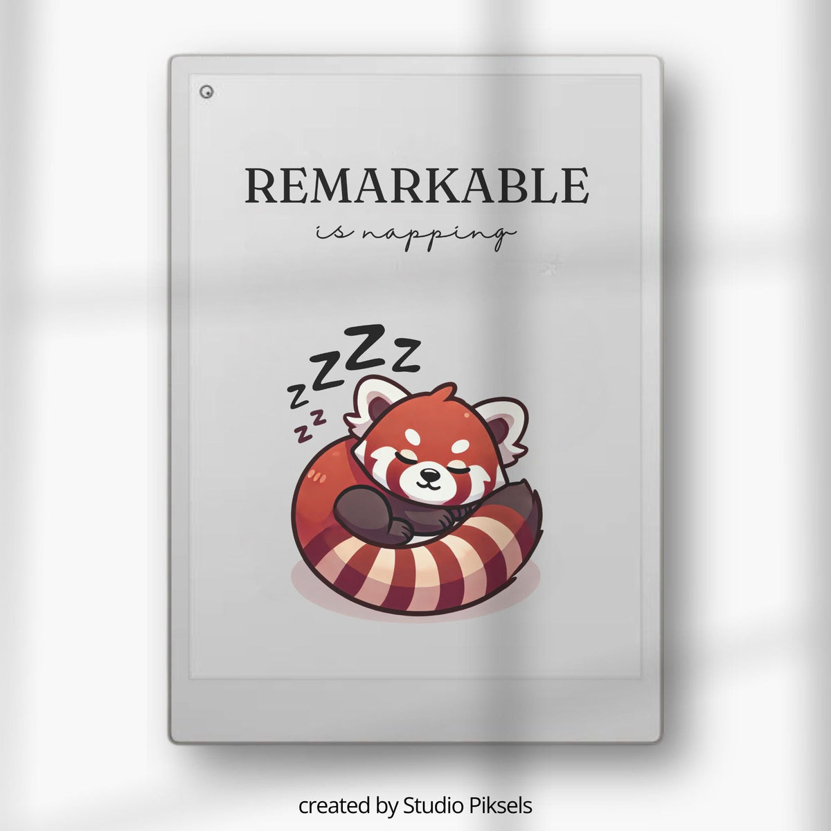 Add a cozy and playful look to your device with this Cute Sleep Screen Bundle designed for reMarkable Paper Pro. This collection includes 8 adorable sleep screen designs featuring peaceful napping animals in a soft cartoon style, bringing warmth and personality to your device during sleep mode.