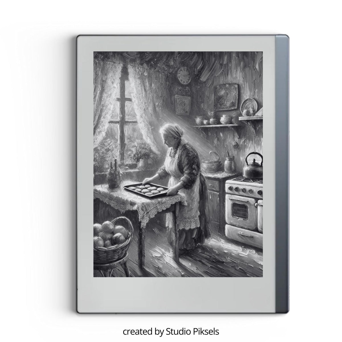 Add a creative and artistic touch to your reMarkable device with this collection of painting-style sleep screens. Designed for grayscale E Ink displays, these illustrated screens bring imagination, storytelling, and personality to your tablet while maintaining excellent clarity and detail.
