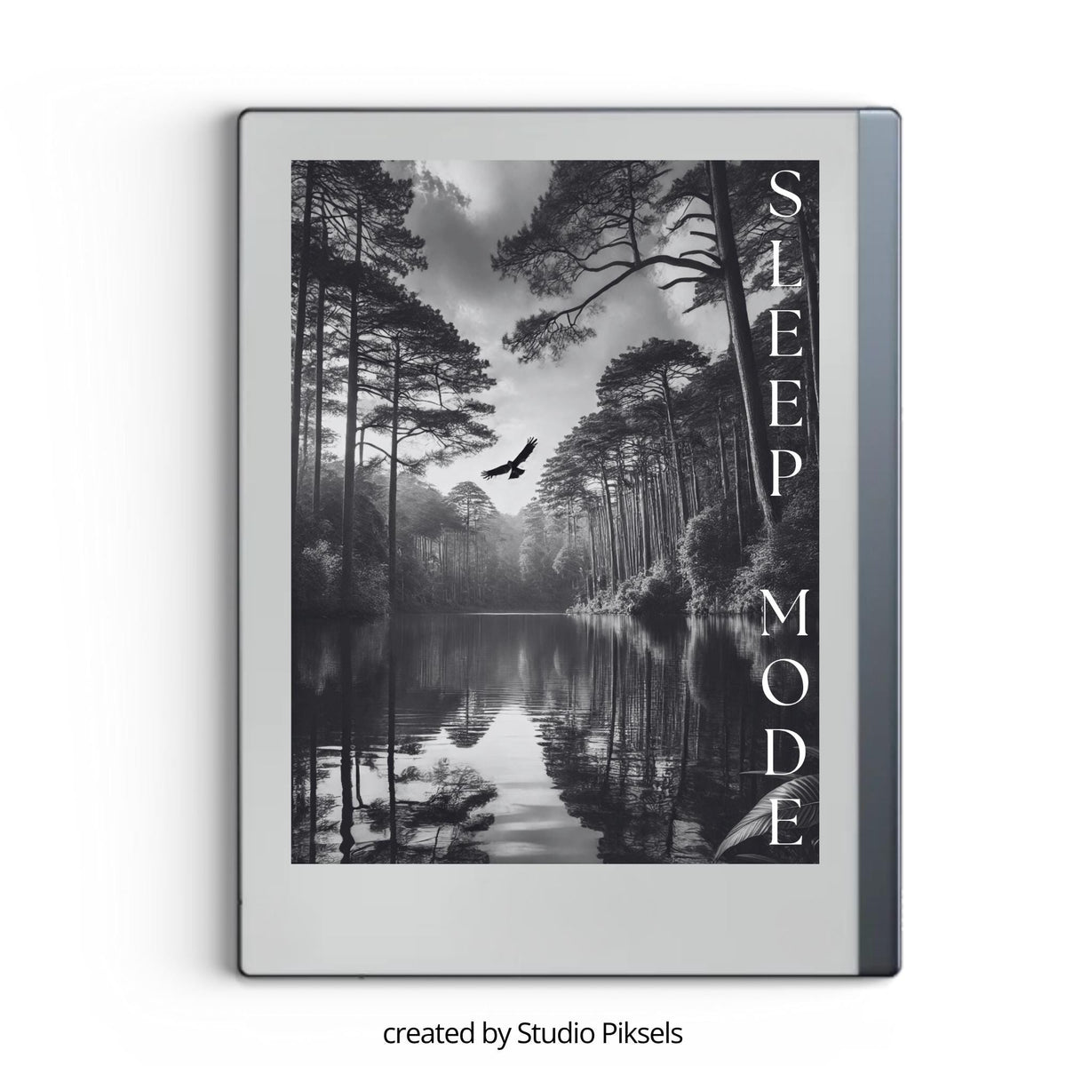 Forest sleep screen bundle for reMarkable 2 and reMarkable Paper Pure with peaceful woodland and mountain artwork in PNG format
