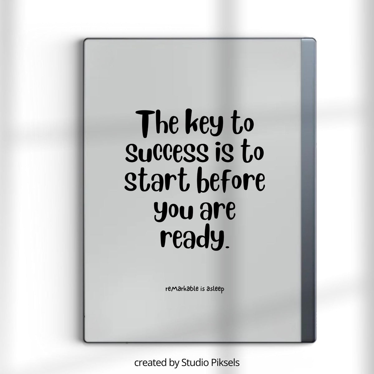 Inspirational quote sleep screen bundle for reMarkable 2 and reMarkable Paper Pure with motivational typography designs in PDF and PNG format
