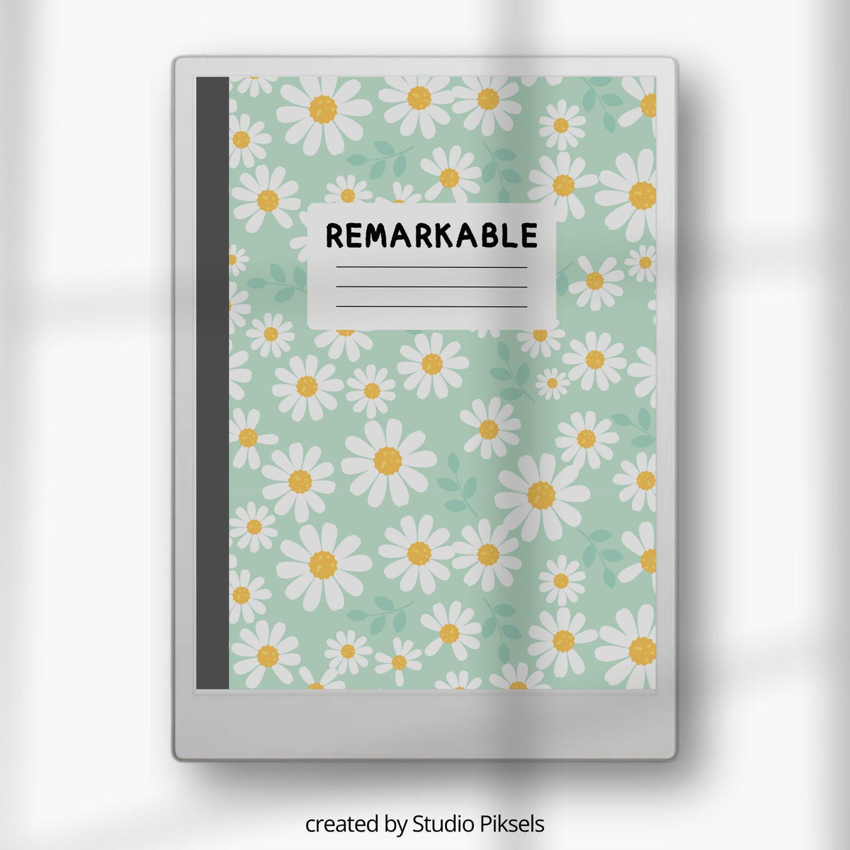 Sleep Screen for reMarkable Paper Pro With Daisy Design