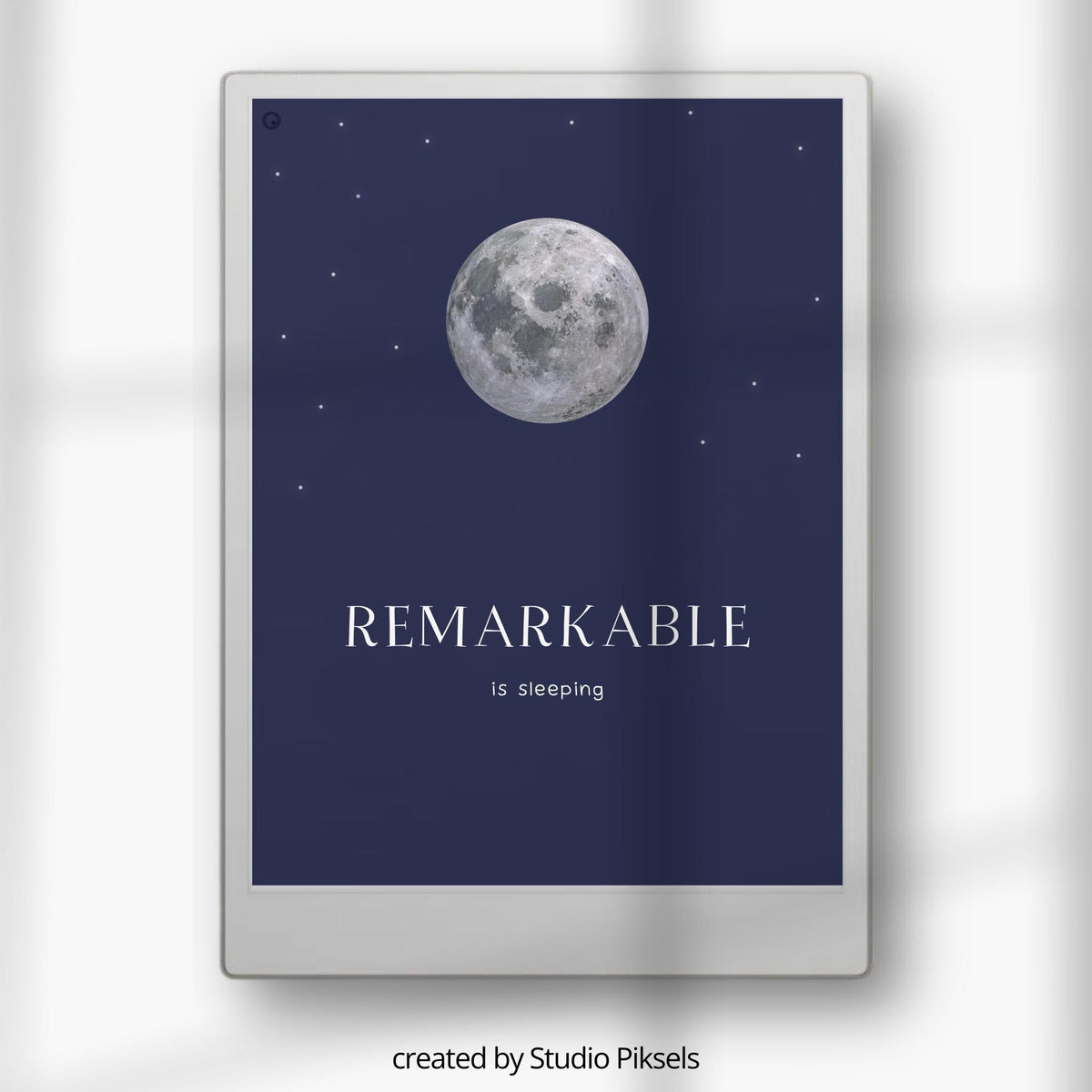 Sleep Screen for reMarkable Paper Pro With Night Sky