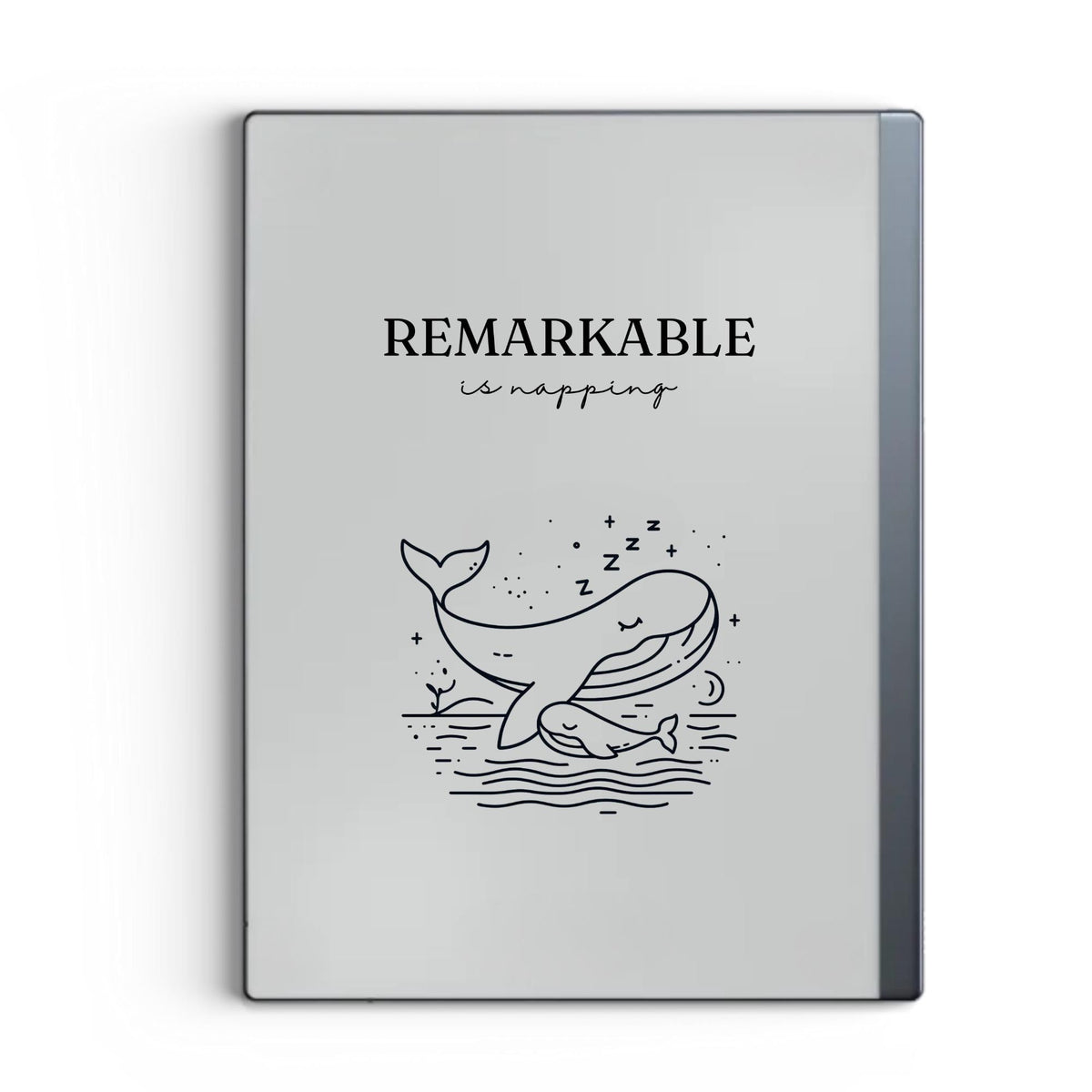 Napping animals sleep screen bundle for reMarkable 2 and reMarkable Paper Pure with cute sleeping animal line art PNG designs