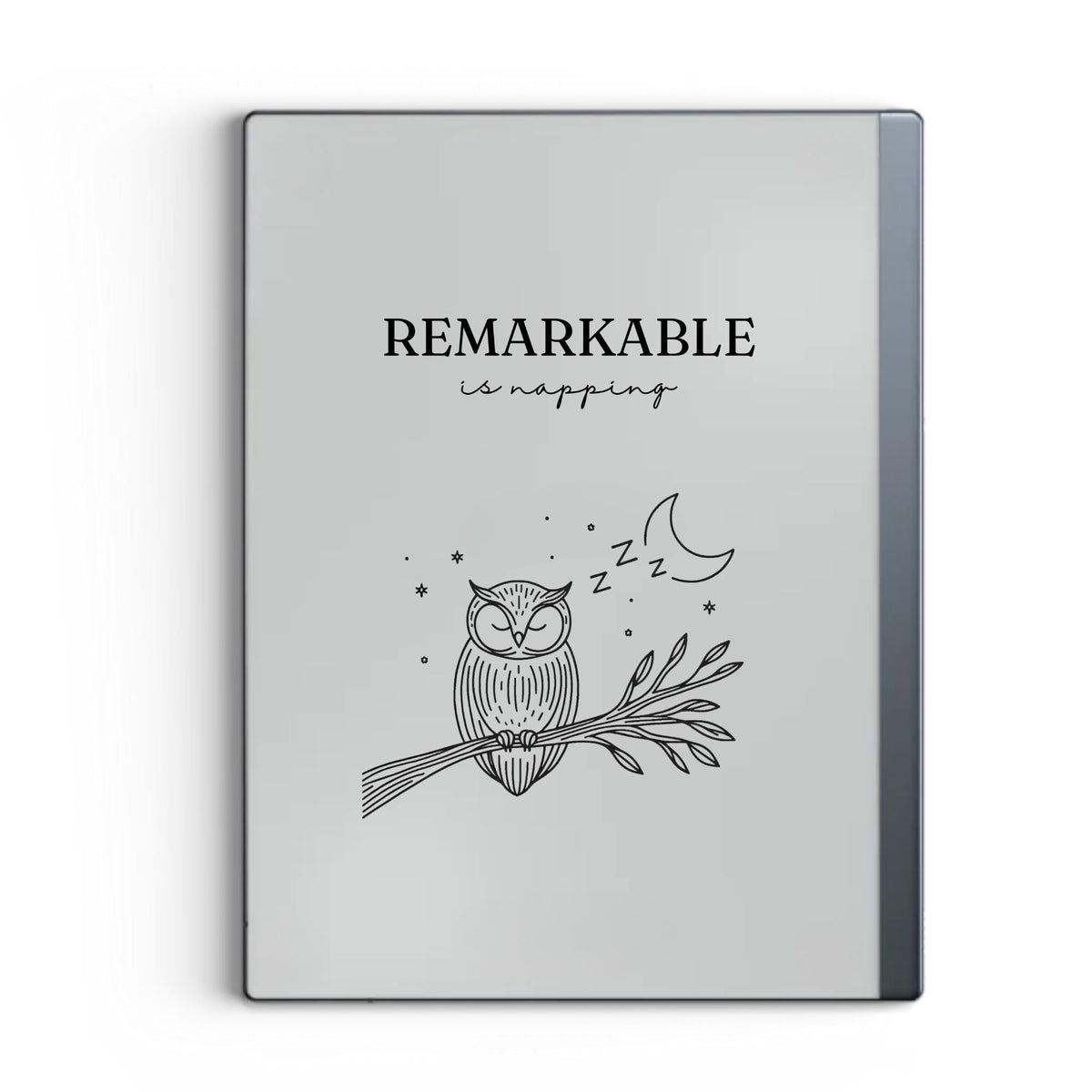 Napping animals sleep screen bundle for reMarkable 2 and reMarkable Paper Pure with cute sleeping animal line art PNG designs