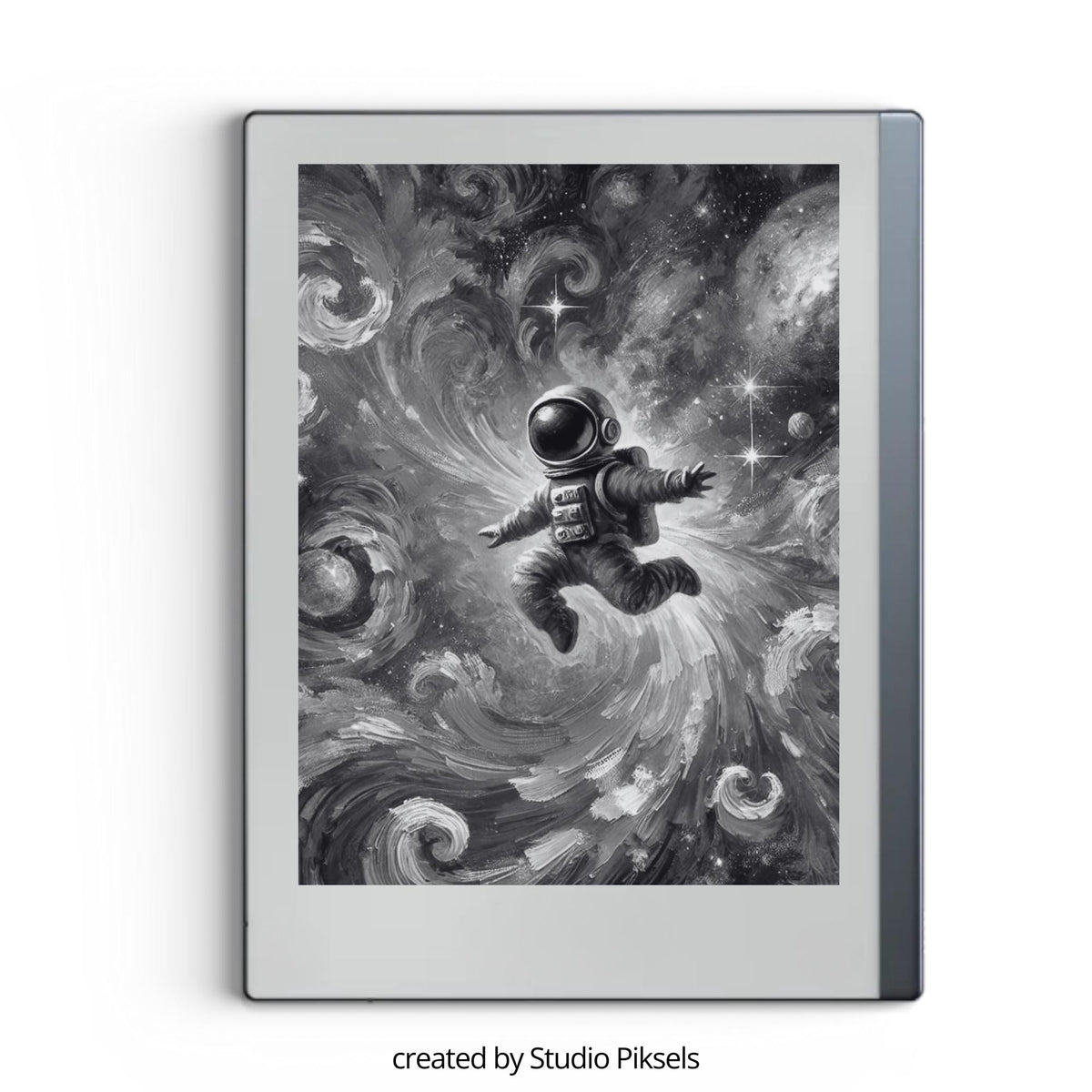 Add a creative and artistic touch to your reMarkable device with this collection of painting-style sleep screens. Designed for grayscale E Ink displays, these illustrated screens bring imagination, storytelling, and personality to your tablet while maintaining excellent clarity and detail.