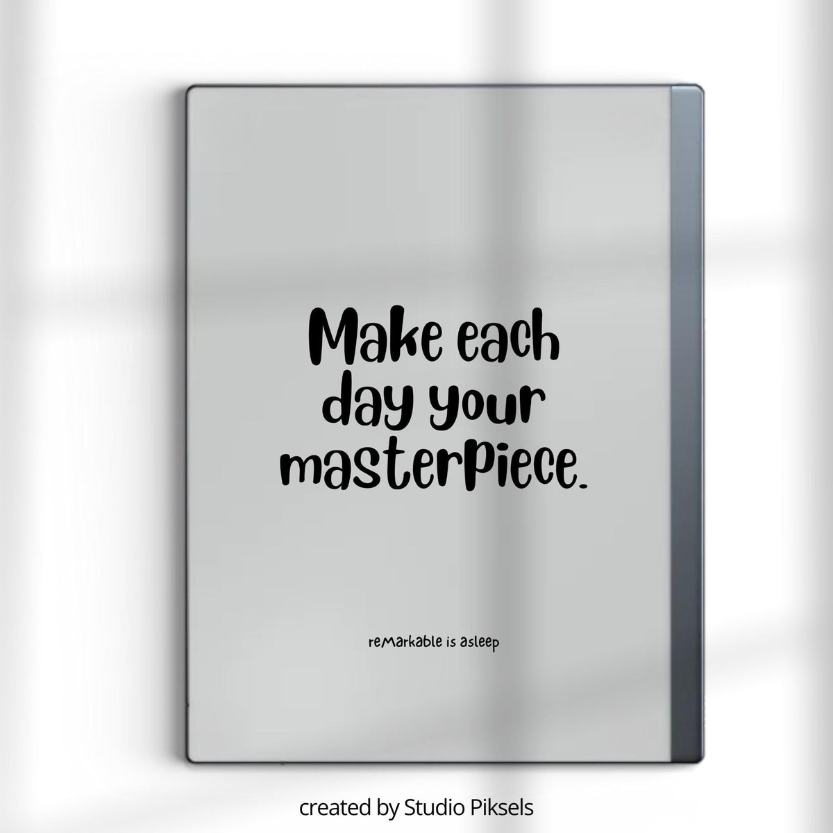 Inspirational quote sleep screen bundle for reMarkable 2 and reMarkable Paper Pure with motivational typography designs in PDF and PNG format