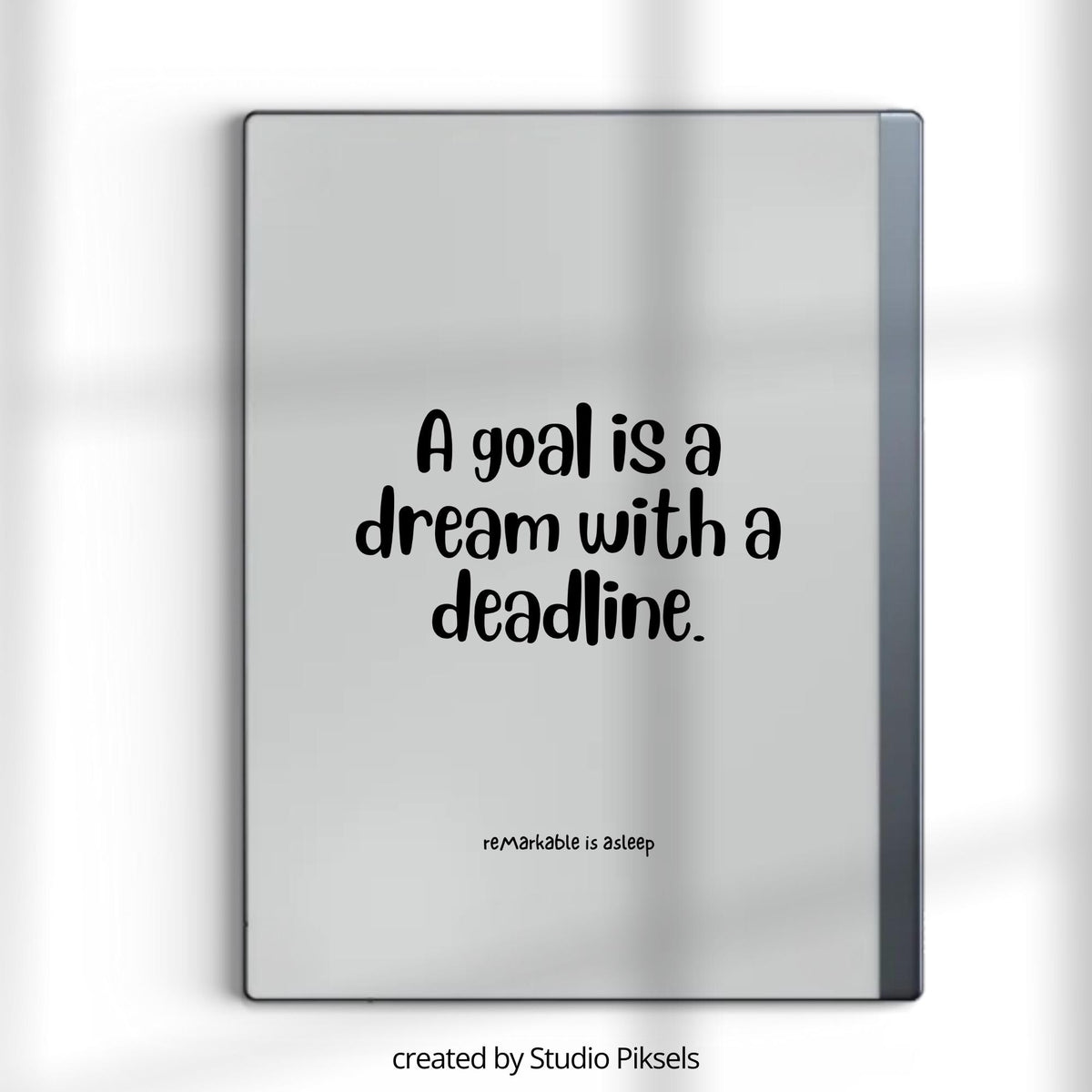 Inspirational quote sleep screen bundle for reMarkable 2 and reMarkable Paper Pure with motivational typography designs in PDF and PNG format