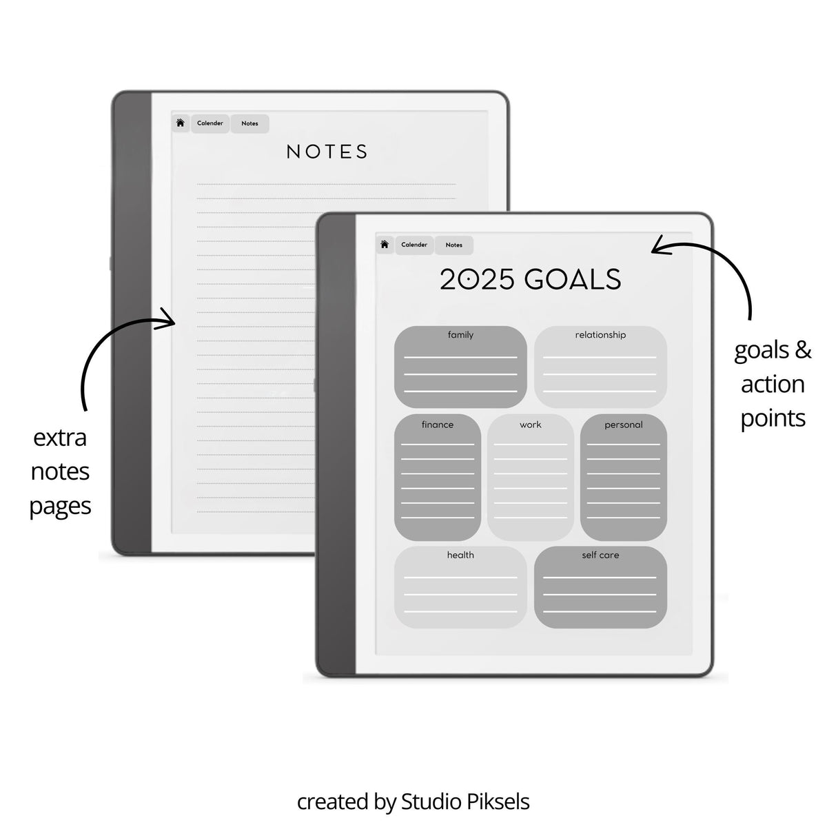 2025 Year Planner for Kindle Scribe