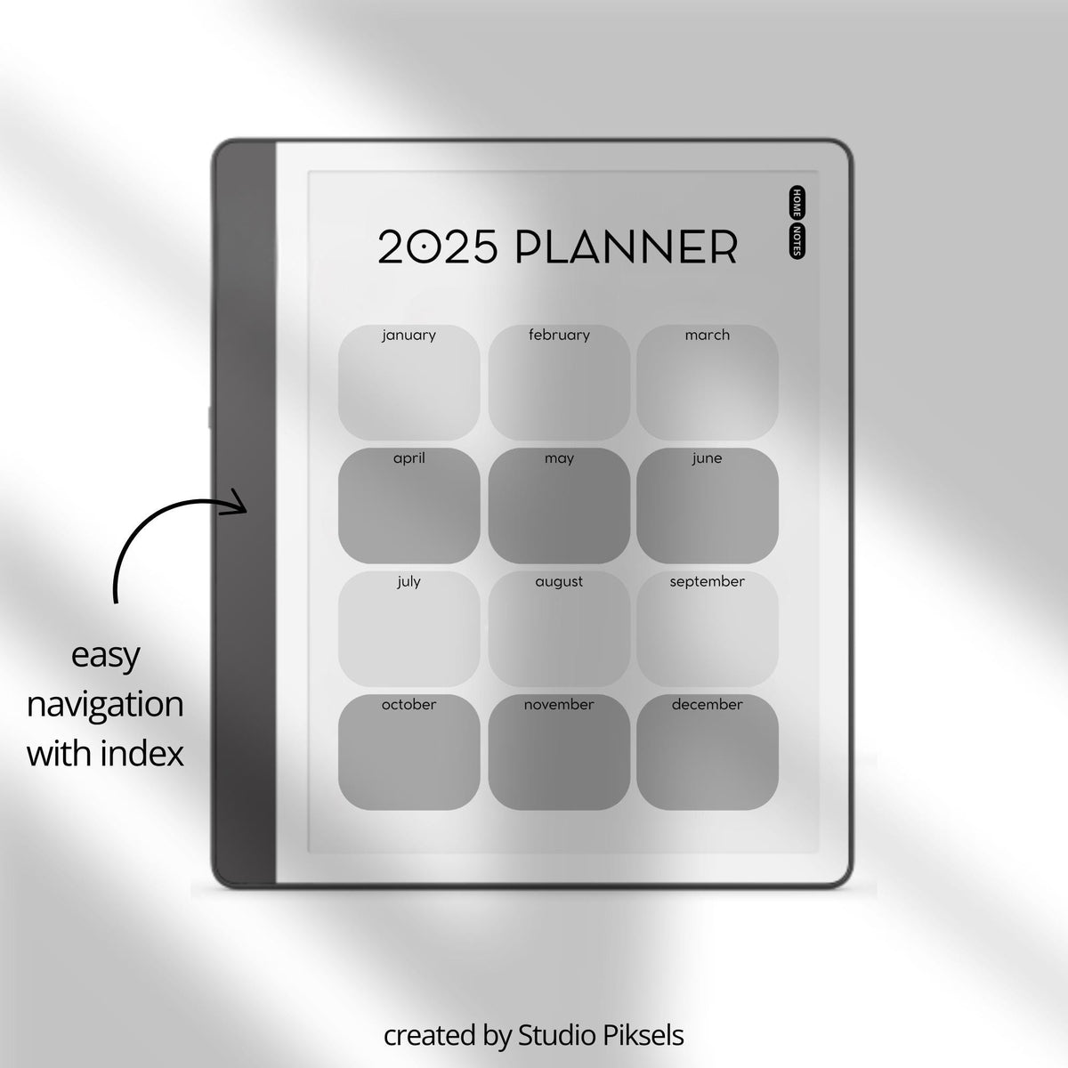 2025 Year Planner for Kindle Scribe