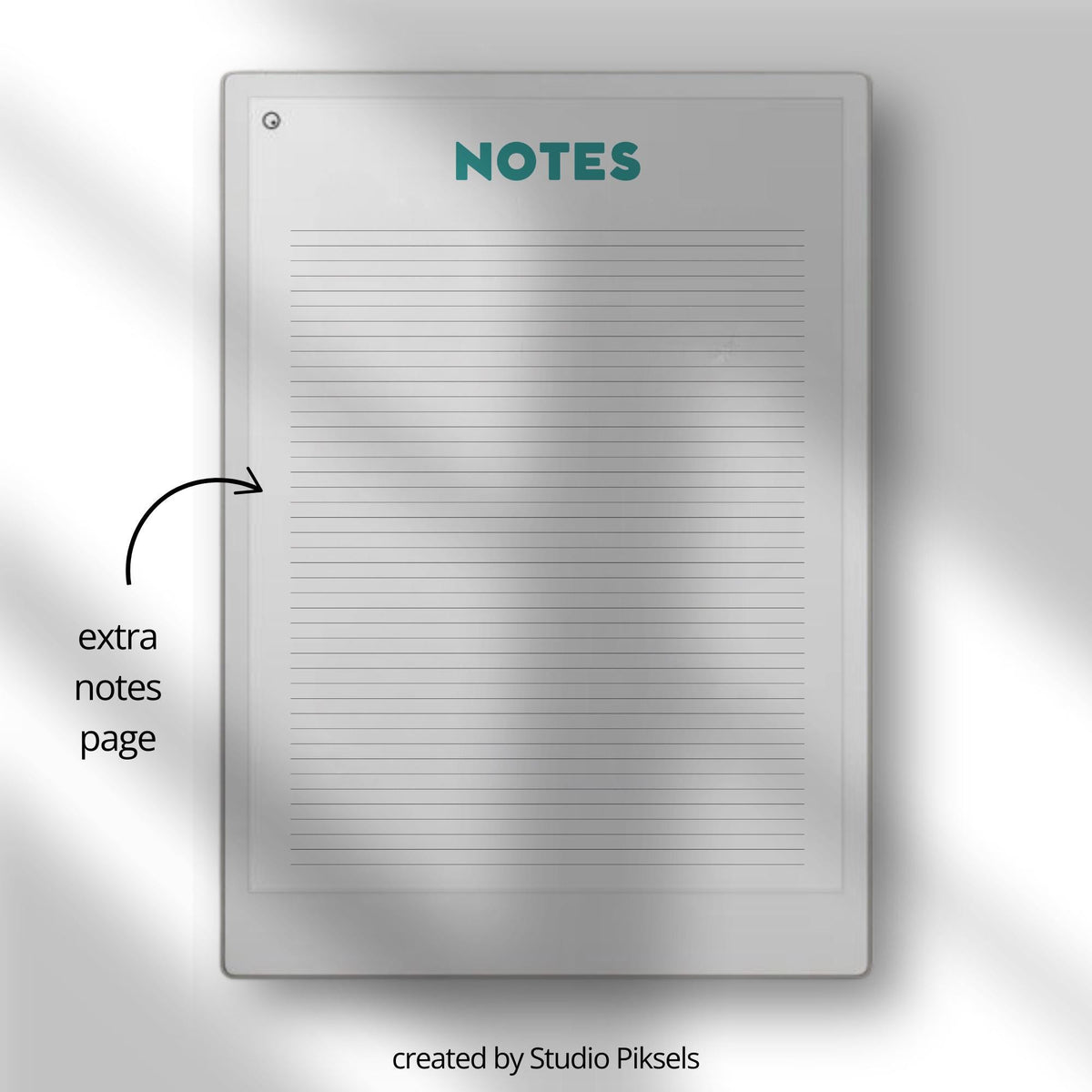 Workout tracker for reMarkable Paper Pro with 60 pages 