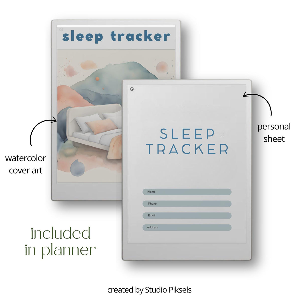 2025 Sleep Tracker for reMarkable Paper Pro