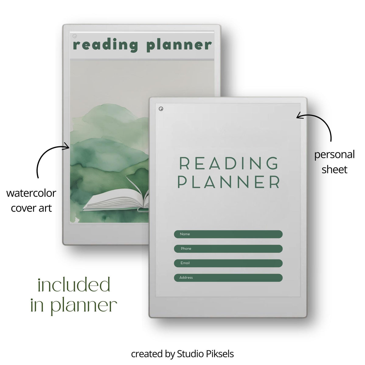 2025 Reading Planner for reMarkable Paper Pro