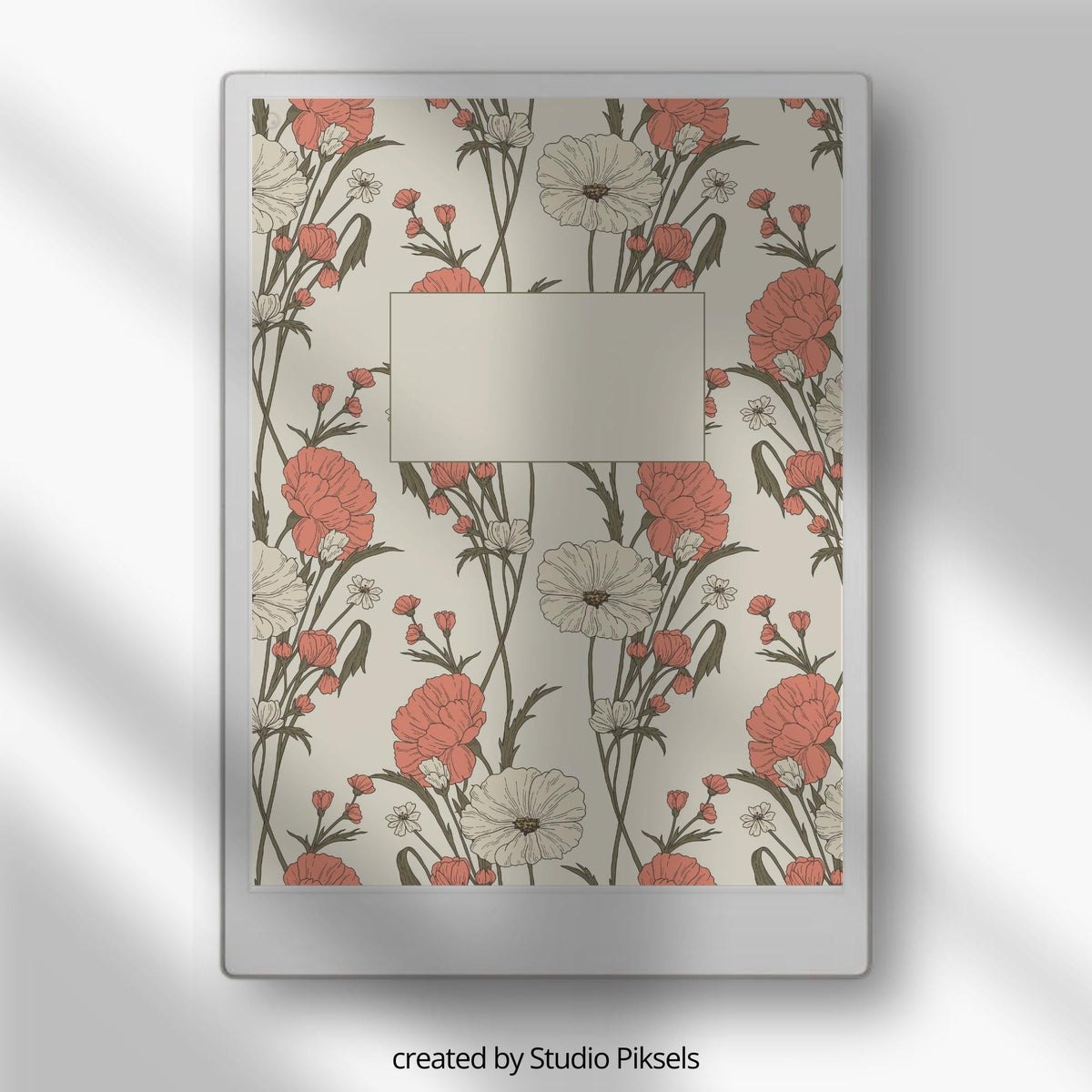 Artistic notebook cover bundle for the reMarkable Paper Pro featuring 13 colorful floral and botanical digital covers, planner aesthetics, and file organization layouts.
