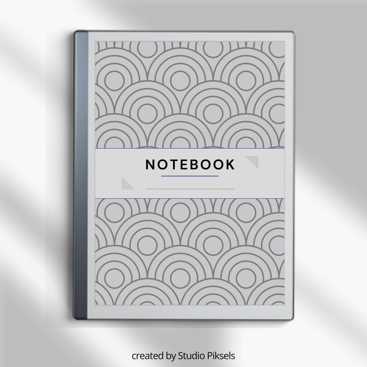 Classic pattern notebook covers for reMarkable 2 and reMarkable Paper Pure with elegant black-and-white PDF artwork