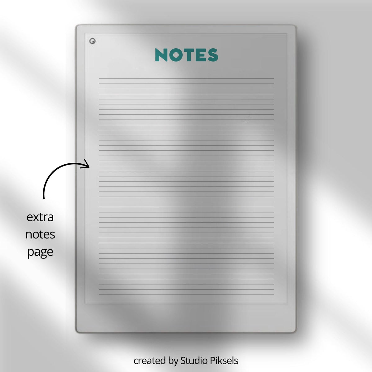 Fitness Planner for reMarkable Paper Pro