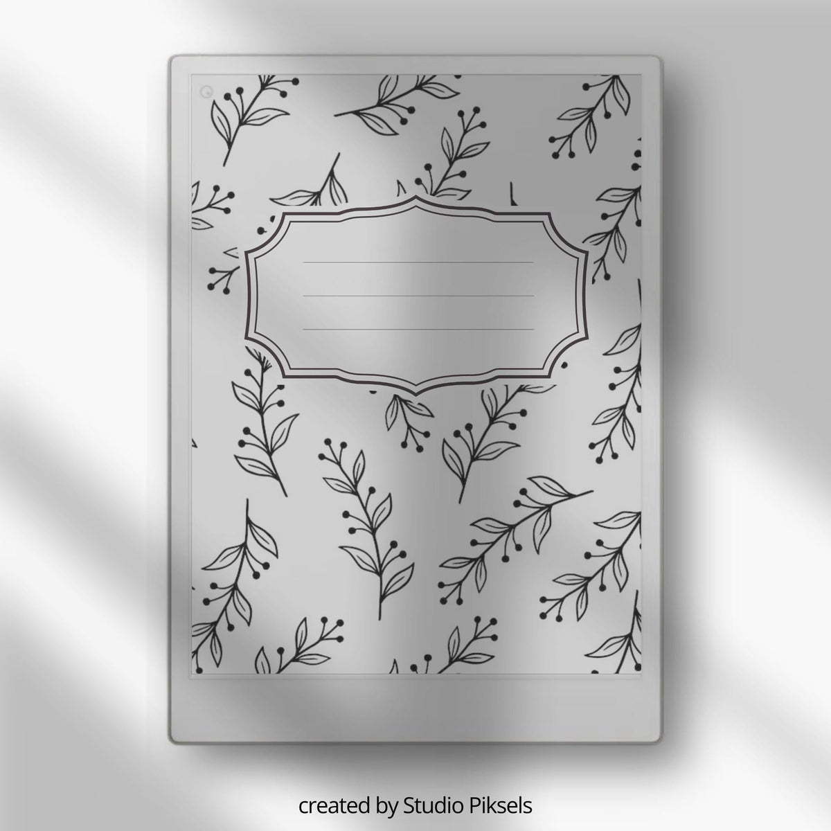 Organize your digital notebooks with this Minimalist Botanical Notebook Cover Bundle designed for reMarkable Paper Pro and other reMarkable devices. This collection includes 12 soft botanical notebook covers featuring delicate floral patterns, neutral tones, and elegant layouts for a clean and calming digital workspace.