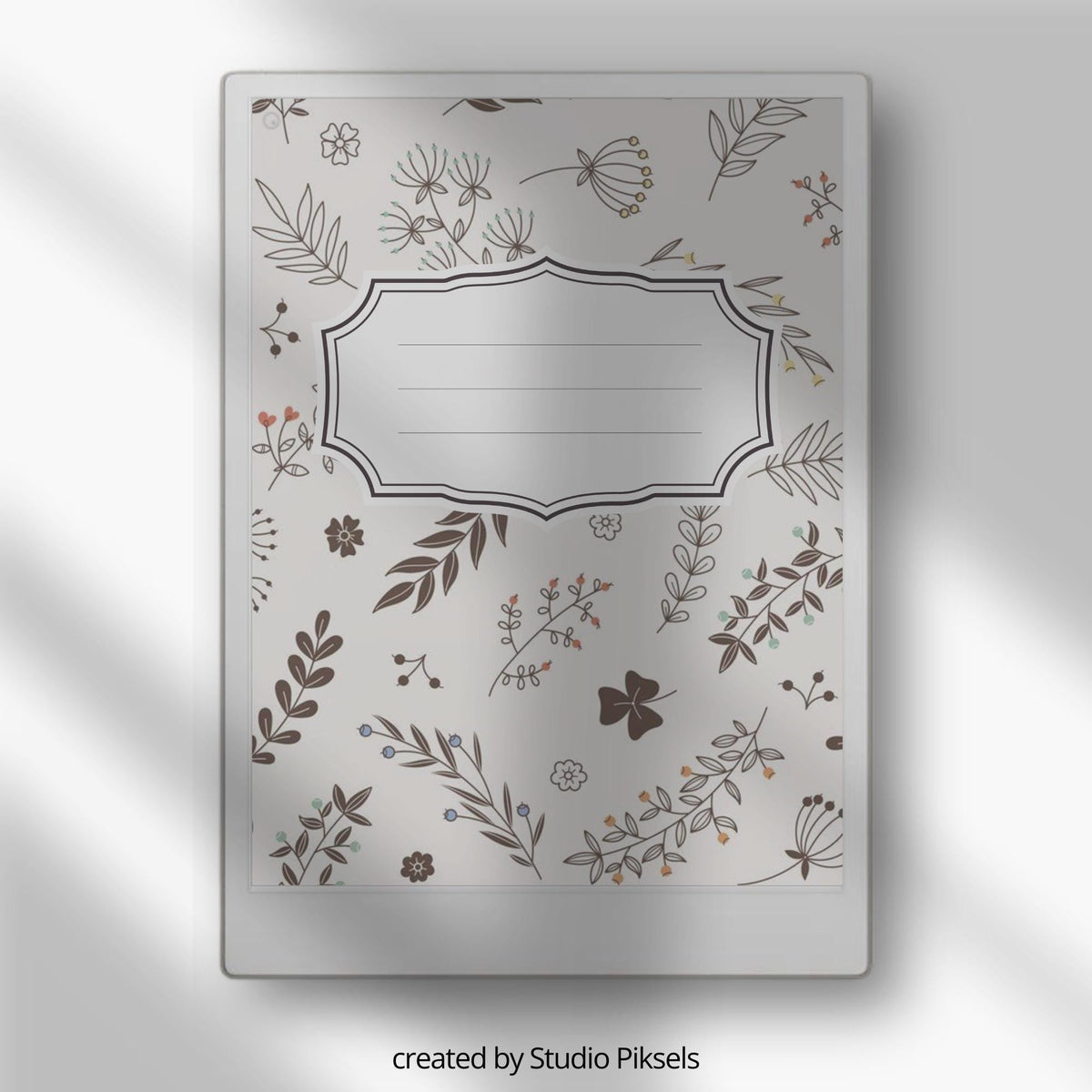 Organize your digital notebooks with this Minimalist Botanical Notebook Cover Bundle designed for reMarkable Paper Pro and other reMarkable devices. This collection includes 12 soft botanical notebook covers featuring delicate floral patterns, neutral tones, and elegant layouts for a clean and calming digital workspace.