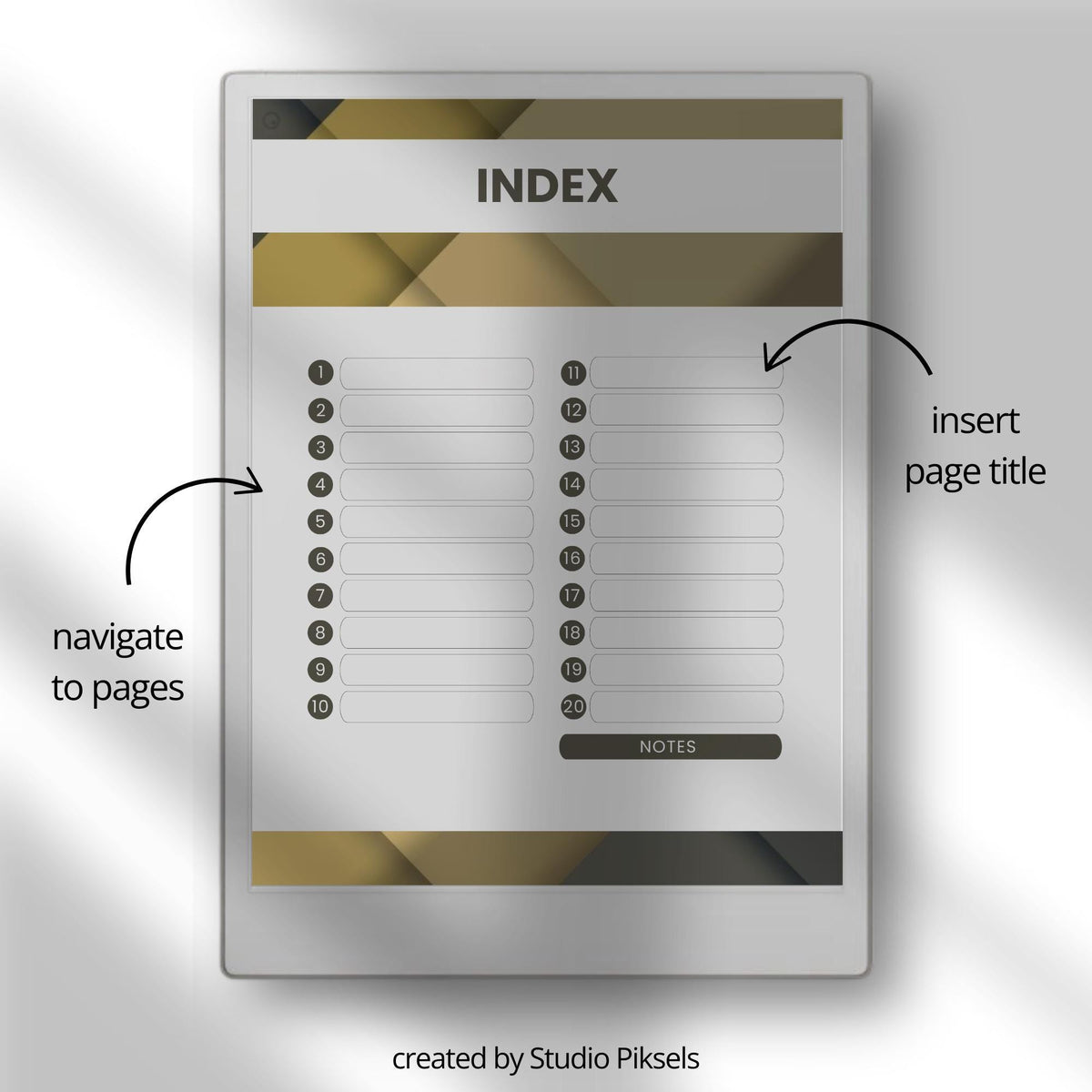 Hyperlinked Cornell Notes Bundle for reMarkable Paper Pro