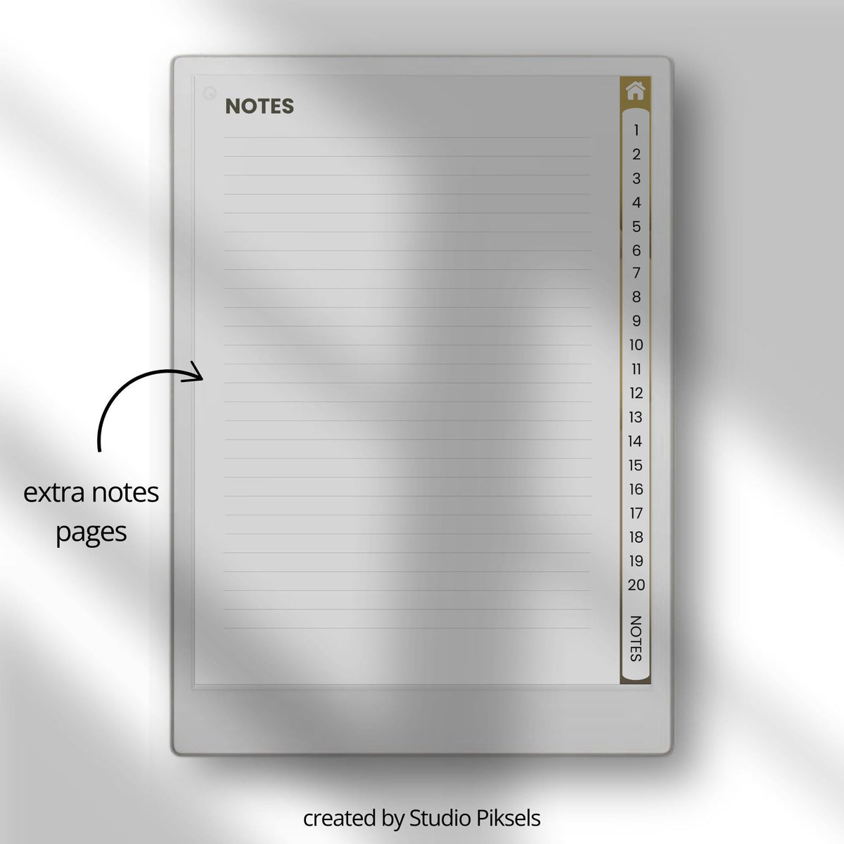 Hyperlinked Cornell Notes Bundle for reMarkable Paper Pro